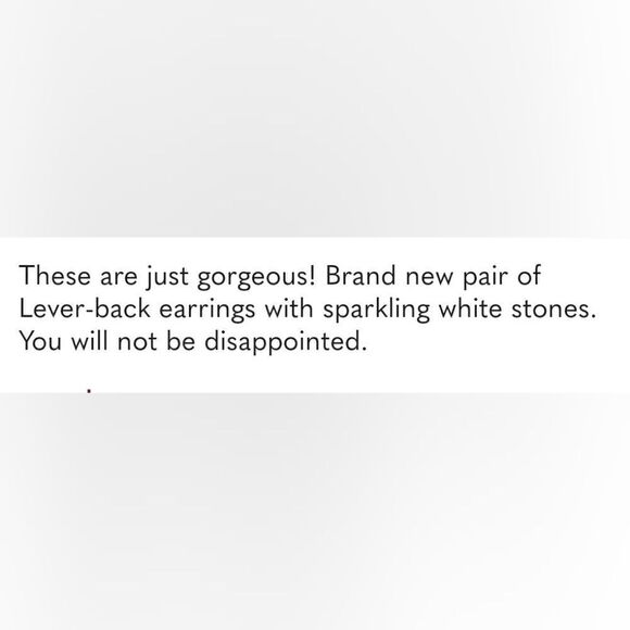 VINTAGE-LOOK Lever-back Gemstone Earrings - Picture 6 of 6